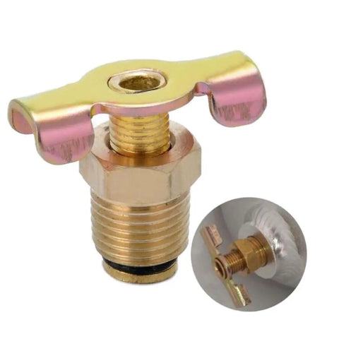 Three Eighths Inch NPT Solid Brass Drain Valve For Air Compressors And Tank Drains Petcock Water Drain Fittings.