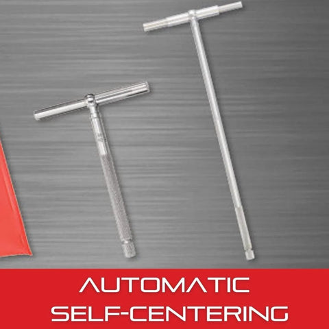 Starrett telescoping self-centering gage set with two arms; chrome-plated steel, 5/16–6 in range (S579HZ)