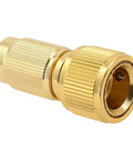2 Pack Brass And Aluminum Alloy Garden Hose Connectors With Quick Coupling Fit Nozzles For Mist Cooling System Versatile Watering Tools Sturdy Metal Build For Daily Outdoor Use, close-up