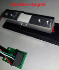 Digital Load Cell Weight Sensor Kit With HX711 ADC Module installation diagram showing wiring setup.