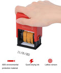 Adjustable Manual Date Coding Machine For Food Bag Label Packaging Print Expiration Dates Easy Gear Change 60 X 40 X 100Mm ABS Plastic Build in use