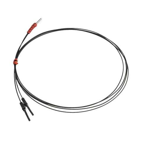 Diffuse Reflective Digital Fiber Optic Sensor Cable For Railway Power System Monitoring with stainless steel probe and TPV construction.