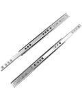 Rock Solid Iron Two Section Ball Bearing Drawer Slide Rail for tight cabinet storage, 17mm width, heavy-duty metal glides.