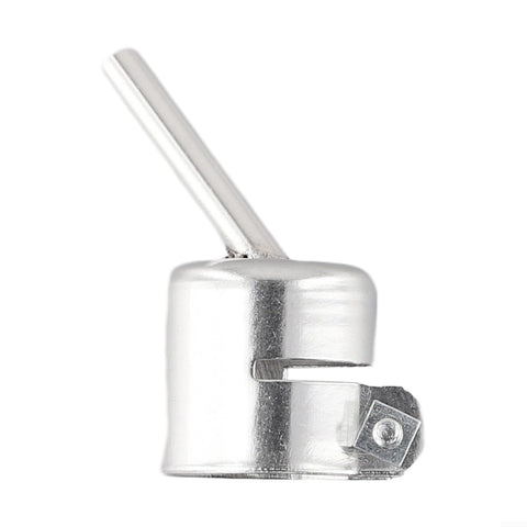45 Degree Curved Angle Nozzle For 850 Series Hot Air Rework Station, stainless steel replacement tip for precise soldering, side view