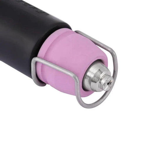 Straight Plasma Cutter Torch Body Replacement For Arc Air Systems in black finish, showing torch head and protective guard detail.