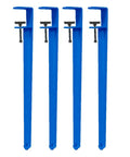 Four Piece Metal Table Clamp Legs For DIY Tables And Desks, Adjustable F Shape Iron, No Punching Design, 76 cm Tall, Blue Finish