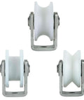 Heavy Duty Nylon Caster Wheel With Groove Sliding Track Roller Directional Pulley 201 Stainless Steel Bearing for industrial use