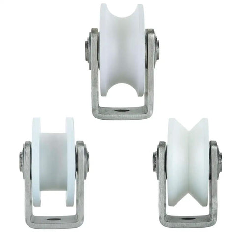 Heavy Duty Nylon Caster Wheel With Groove Sliding Track Roller Directional Pulley 201 Stainless Steel Bearing for industrial use