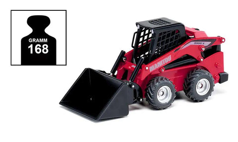 Manitou 3300V Skid Steer Loader Toy With Movable Bucket And Arm Rubber Tread Farm Tires