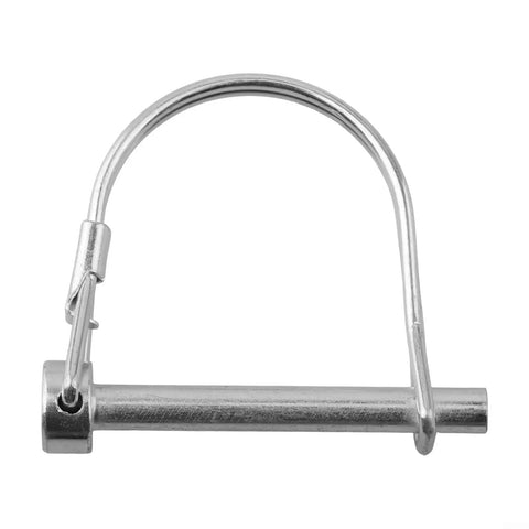 Five Pack Locking Pins Set, Tubular Folding Hitch Pins With Spring Lock, Galvanized For Trailers, Trucks, Tractors And Farm Gear