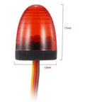 Red 13x17mm Rad Circular Ultra Bright LED Police Flash Light With Rotating Alarming Strobe for RC Models