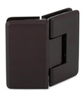 Oceana Beefed Up Heavy Duty 135 Degree Glass To Glass Hinge Oil Rubbed Bronze Medium Fits Three Eighths Inch Or One Half Inch Glass Doors Up To Thirty Six Inches Wide And One Hundred Fifty Pounds Opens Ninety Degrees Inward Or Outward Self Closer Within