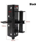 Heavy Duty 3 In 1 Automatic Door Closer With Built In Spring Invisible Mounting And 90 Degree Hold Open Function in black