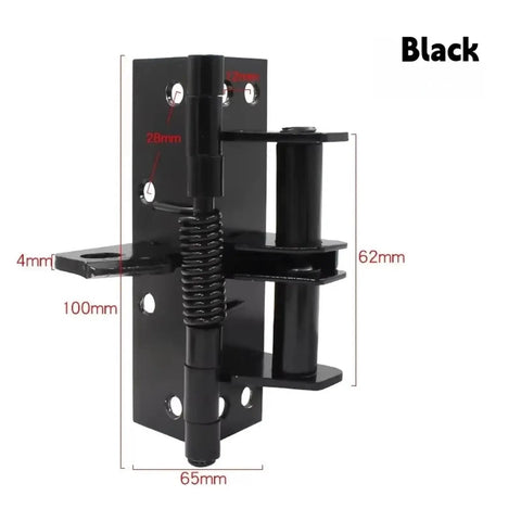 Heavy Duty 3 In 1 Automatic Door Closer With Built In Spring Invisible Mounting And 90 Degree Hold Open Function in black