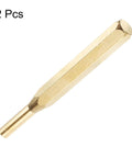 Brass Punch Set Two Piece No Mar Drive Pin And Alignment Punches One Quarter Inch Head Pro Grade Brass For Watch Repair Jewelry Making And Craft Projects