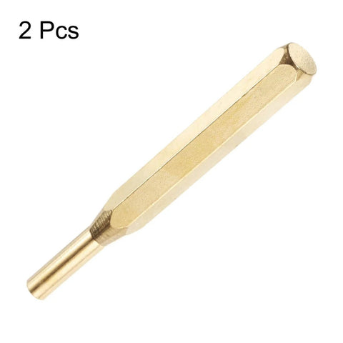Brass Punch Set Two Piece No Mar Drive Pin And Alignment Punches One Quarter Inch Head Pro Grade Brass For Watch Repair Jewelry Making And Craft Projects