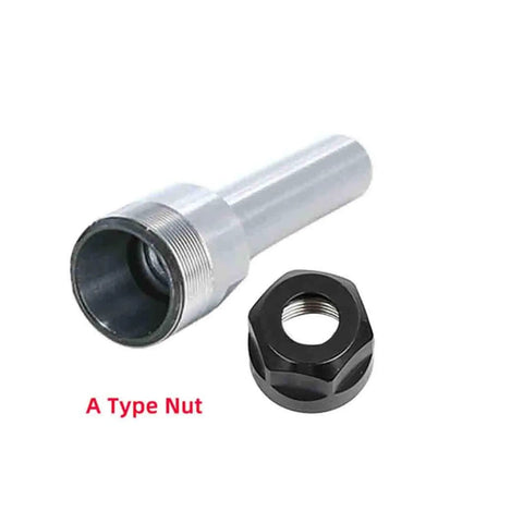Heavy Duty ER Extension Rod For Collet Chuck Machine With Straight Shank Ultra Precision Low Runout Fits C6 To C40 Sizes Like C20-ER32 150L with A Type Nut
