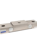Built Solid Heavy Duty Bearing Seat Load Cell For Cranes And Industrial Weighing Straight Up Precision Force Measurement That Just Works Every Single Day, stainless steel unit from side view.