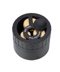 Professional Espresso Coffee Distribution Needle And Grounds Stirrer Tool Knock Back Clumps And Level Bed Density For 51mm 54mm 58mm Portafilters, black WDT tool with gold gears.