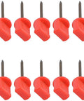 Red 6.6 Cm Target Nails Pins 10 Pack Durable Archery Paper Target Fixers for Shooting and Hunting Easy Grip Secure Hold for Target Papers