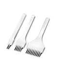 Leather Stitching Chisel And Punch Set With 2 Prongs 5 Prongs And 10 Prongs White Steel For Leather Craft DIY Projects