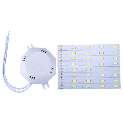 LED strip light set with power unit and multiple LED strips