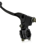 Motorcycle Clutch Lever And Brake Handle Replacement, 7/8 Inch 22mm Fitment For Dirt Pit Bikes, black alloy lever detail.
