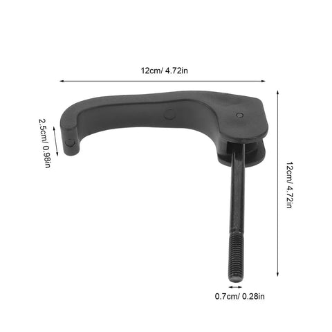 Ergonomic Keyboard Stand Height Adjustment Knob Replacement For Electronic Pianos Heavy Duty Anti Slip Handle Universal Rack Support Smooth Tilt And Elevation Control Quick Install Spare Part, 12cm black handle