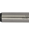 NACX 12mm 60-degree HSS dovetail end mill with silver shank and black cutter head