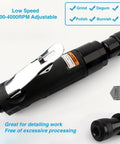 Low Speed Tire Repair Kit With 2500 To 4000 RPM Pneumatic Tire Buffer And Buffing Wheel in black, silver clip visible