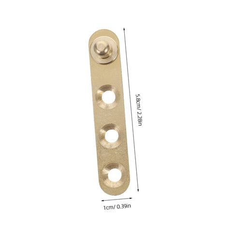 Copper Pivot Hidden Door Hinges 4 Piece Set For Cabinets And Bookcases Built To Last Heavy Duty Invisible Door Hardware single hinge front view