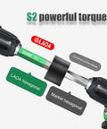 Check Out This Sick Extra Long Ball End Allen Wrench Set Covering 1.5 To 10mm Metric Hex Keys With S2 Steel Tough Build For Biking Auto Repair And Deep Hole Diy Projects That Get You Out Of Any Tight Spot Easily With Precision Colors. S2 steel ball end hex key shown in drill access demo.