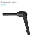 Clamping Lever Handles M8 By 60mm Male Thread Adjustable Quick Release Locking Rotating Bolt Knobs Black For Lathe Machinery Two Piece Set Beefy Grip And Secure Lock Wide Applications, 2 pcs