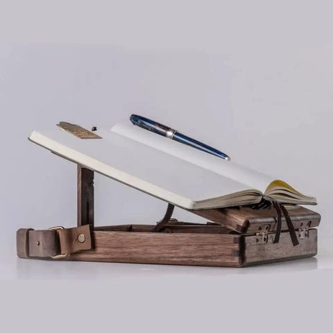 Wooden Messenger Box Crossbody Bag For Artists Grab And Go Multifunctional Handmade Tool Storage Box Painting Brush Organizer Sketch Box