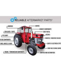 Rotary 8789 oil seal, red lawn tractor diagram with labeled components, Amazon brand