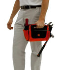 Cargo Hold Ladder Accessory Fabric Tool Pouch For Multi-Position Ladders Ballistic Nylon Organizer carried by man