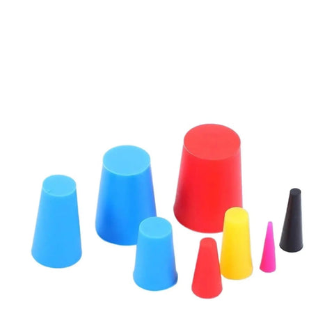 Top Tier Silicone Rubber Tapered Plugs Set With 200 Pieces In 8 Different Sizes Perfect For Powder Coating And High Temp Jobs That Hold Up Bad Without Cracking Or Warping During Tough Use Times, assorted silicone tapered plugs