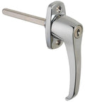Universal Locking L Handle Chrome Shaft 5 Sixteenth Inch By 3 11 Sixteenth Inch For Wood Or Metal Doors Garage Doors And Camper Tops