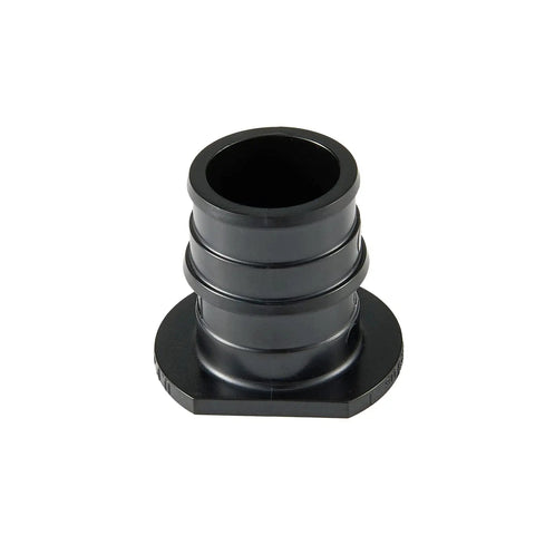 Close-up of black PPSU PEX-A expansion plug, part of Pack Of 10 Three Quarter Inch PPSU Pex A Expansion Plug End Cap For Pex A Tubing Lead Free ASTM F1960 Compatible With All Pex A Brands And Expanding Fitting System.