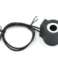 12V DC 16W Solenoid Coil For Valve Stem Series 08 Lift Dump Hydraulic Power Unit With Half Inch Hole And Dual Wire Leads Replacement