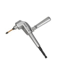 Right Angle Drill Attachment With Adjustable Adapter, Impact Fit, All Metal Body, Steel Gear, Delivers 500 Inlbs Torque