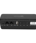 Check Out This Awesome UPS Battery Backup That Gives You Reliable 10400mAh Of Backup Power In A Pinch And Also Serves As A Go To USB Power Bank With 18W Of Multi Output Juice For Your Devices Using The US Plug, showing ports and connections.