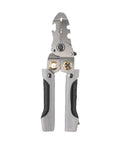 Heavy Duty Chrome Vanadium Steel Wire Stripper And Crimping Tool 21 In 1 Multifunctional Electrical Pliers Crimper For AWG 18 To 6 Wires HRC55 Hardness with ergonomic grip.