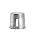 Single silver cap from Battery Post Shim Caps Four Pack For Positive Or Negative Posts Easy Replacement To Fill Worn Terminals Increases Connector Diameter