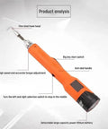 Heavy Duty Automatic Rebar Tie Wire Twister With Electric Power And Carbon Steel Body showing fine steel hook head and anti-skid handle.