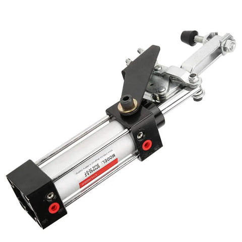 300mm Pneumatic Hold Down Clamp For Welding And Fixtures Heavy Duty Cylinder Clamp, built-in air control visible