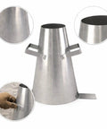 Slump Cone For Concrete Testing Boss Grade Plated Steel With Rust Resistant Finish Includes Handy Handles And Foot Pieces 12 In Height