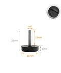 Dimensions of Screw On Adjustable Table Leveling Feet 20 Pack M6 Metal Plastic Glide For Conference Rooms And Restaurant Furniture