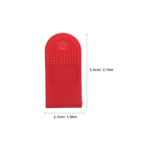 Red safety switch clip from 12 Pack Universal Treadmill Safety Switch Clips Spring Loaded Emergency Stop Accessories For Home Gym Running Machines.