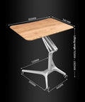 Hella Stable Mobile Standing Desk Featuring Instant Gas Spring Lift And Smooth Glide Rollers For A Total Game Changer Home Office Upgrade Or Flexible Workspace Setup In Clean Black with dimensions 800mm x 540mm.